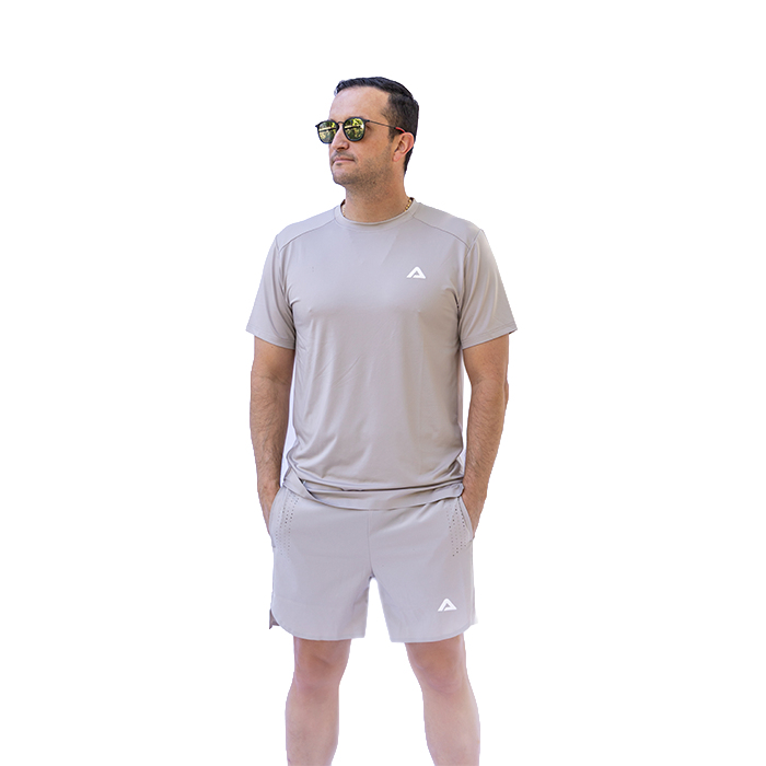 Camiseta AMA TECH - BEGE