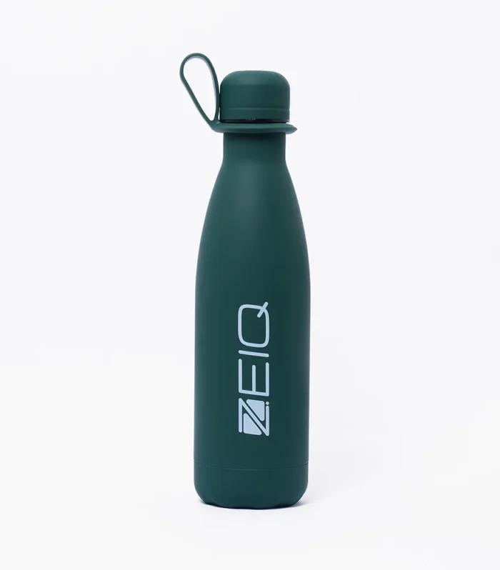 GARRAFA TÉRMICA EMBORRACHADA ZEIQ 500ML VERDE MUSGO