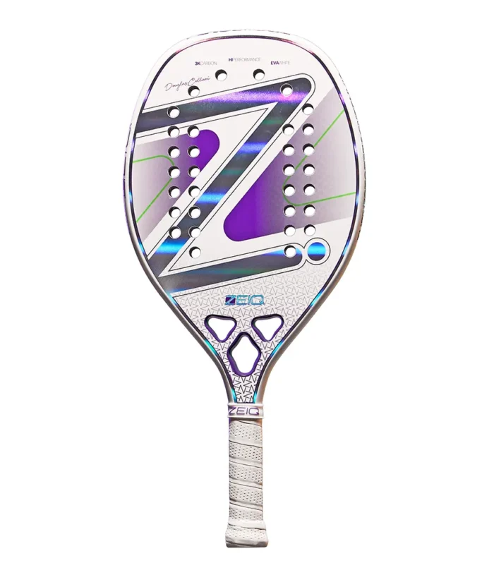 RAQUETE DE BEACH TENNIS PRO VIOLET COLLANI WHITE ZEIQ – 3K