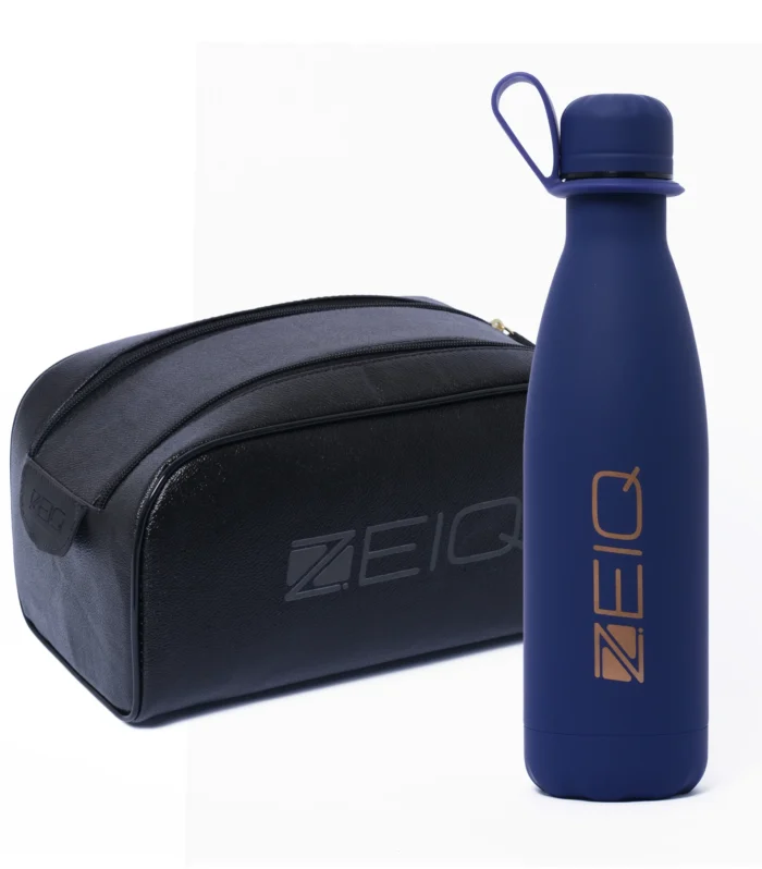 KIT COM NECESSAIRE + GARRAFA AZUL